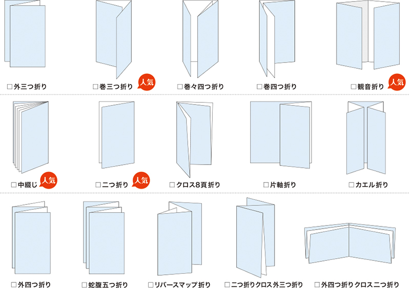 八千代折込広告_パンフレット折り加工