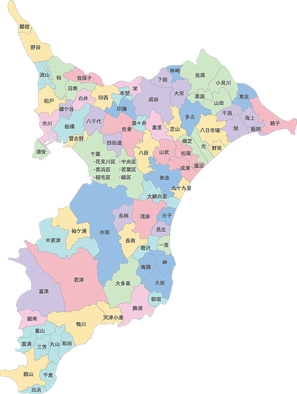 新鮮な千葉 県 地図 フリー 全イラスト集