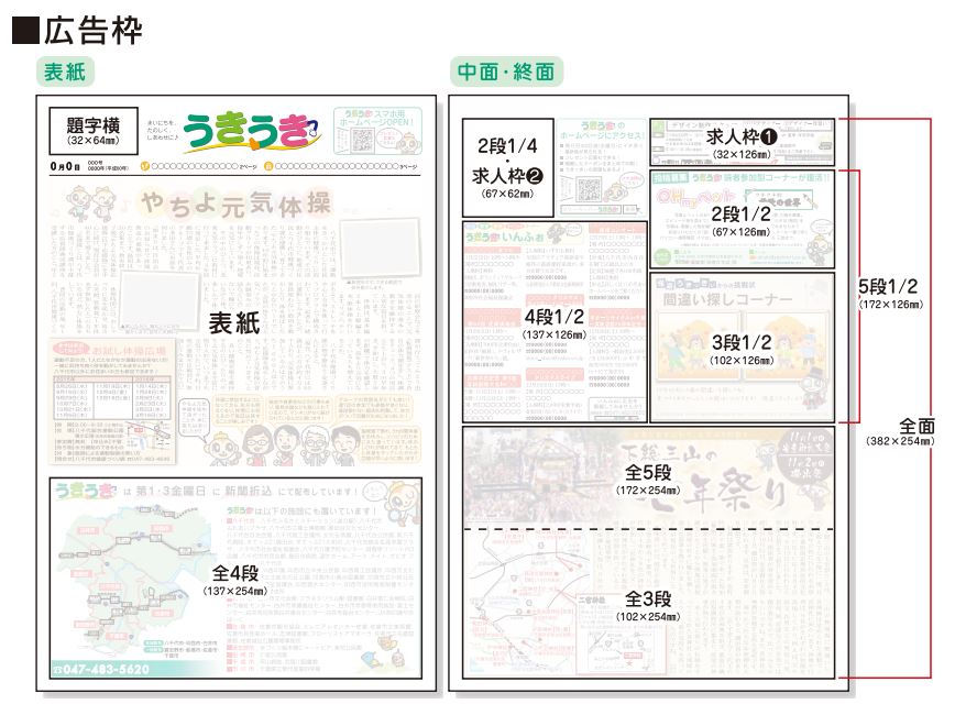 千葉県フリーペーパーうきうき 千葉県八千代市 印西市 佐倉市 白井市に配布